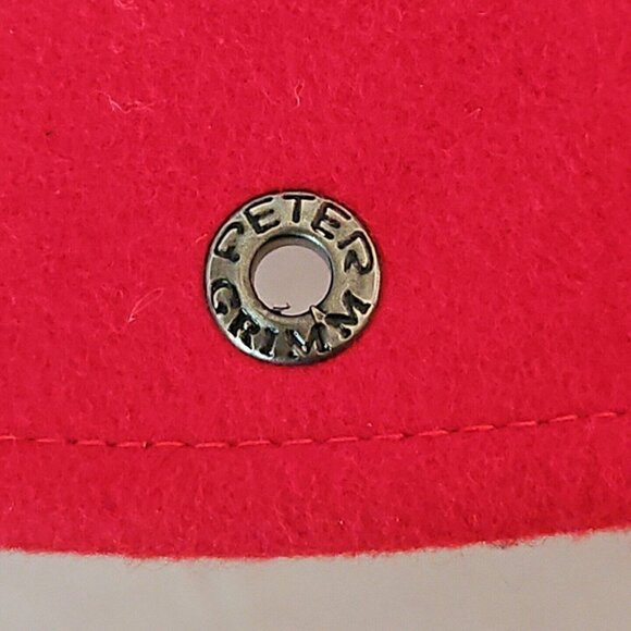 Peter Grimm Wool Cloche Hat Red Womens One Size Grosgrain Bow Wide Brim Hat Band - Picture 9 of 11